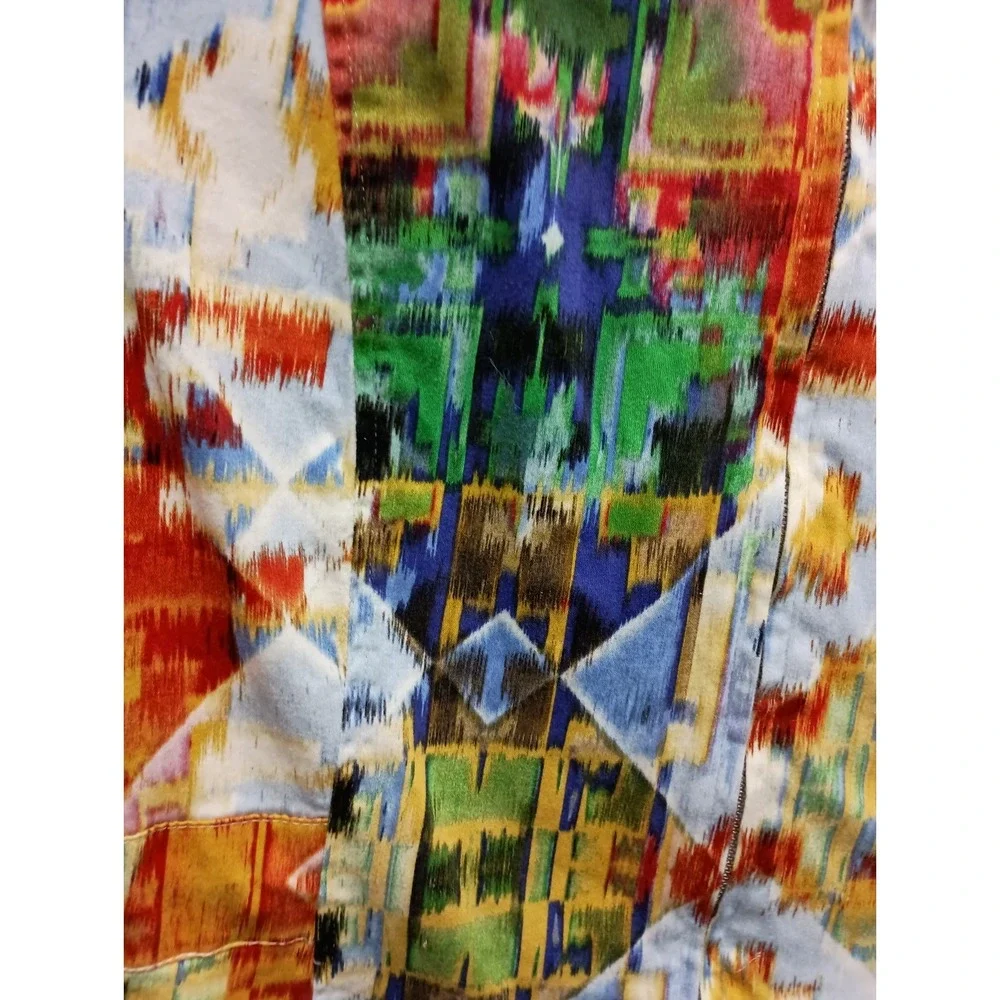 Erin London  Wearable Art Jacket Womens Size‎ 1X Multicolor Abstract Eclectic